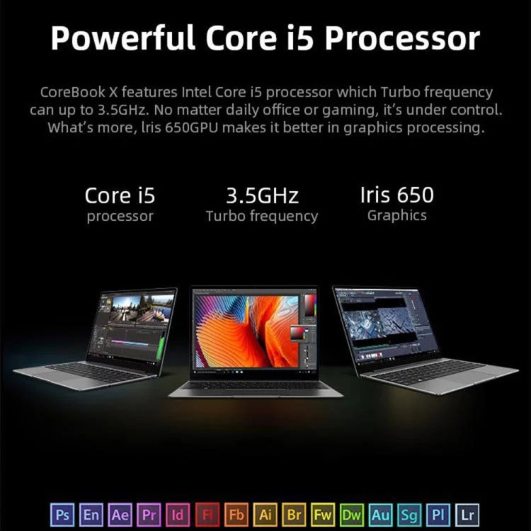 Windows 10 Home, Intel Core i5-8259U bốn nhân 2.3GHz-3.8GHz, hỗ trợ WiFi băng tần kép / Bluetooth / mở rộng thẻ TF (xám đậm), i5-8259U 8GB+512GB
