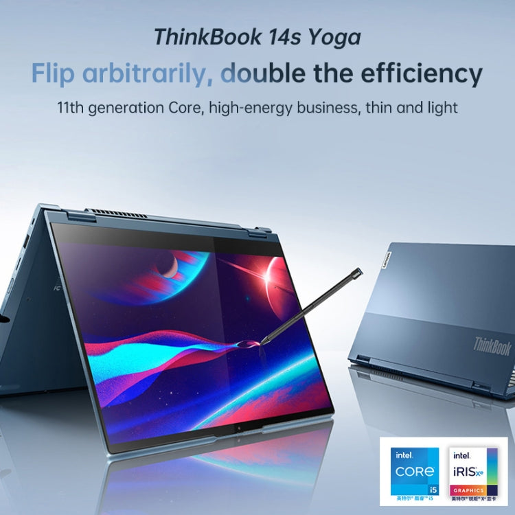 Windows 10 Phiên bản chuyên nghiệp, Intel Core i5-1135G7 bốn nhân lên đến 4.2GHz, hỗ trợ WiFi 6 & Bluetooth & HDMI, phích cắm Mỹ (Xanh), Yoga 1JCD Core i5
