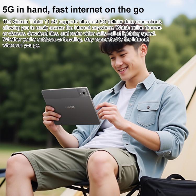 Máy tính bảng Lenovo Xiaoxin Pad 11 inch 2025 5G, 8GB+256GB, Android 15, MediaTek Dimensity 6300 tám nhân, cắm US, 8GB+256GB 5G