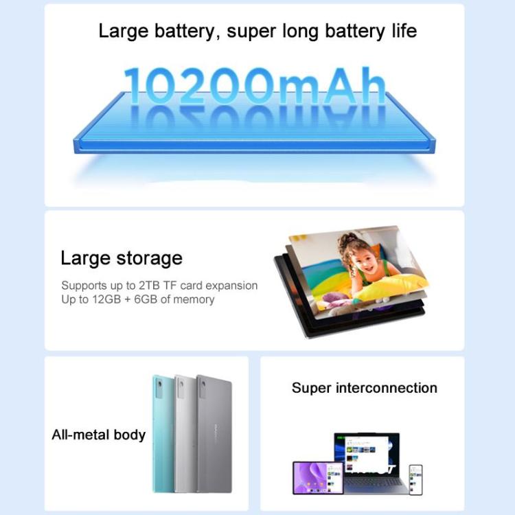 Máy tính bảng Lenovo Xiaoxin Pad 12.1 inch 2025 WiFi, 8GB+256GB, MediaTek Dimensity 6400 tám nhân, cắm US, 8GB+256GB