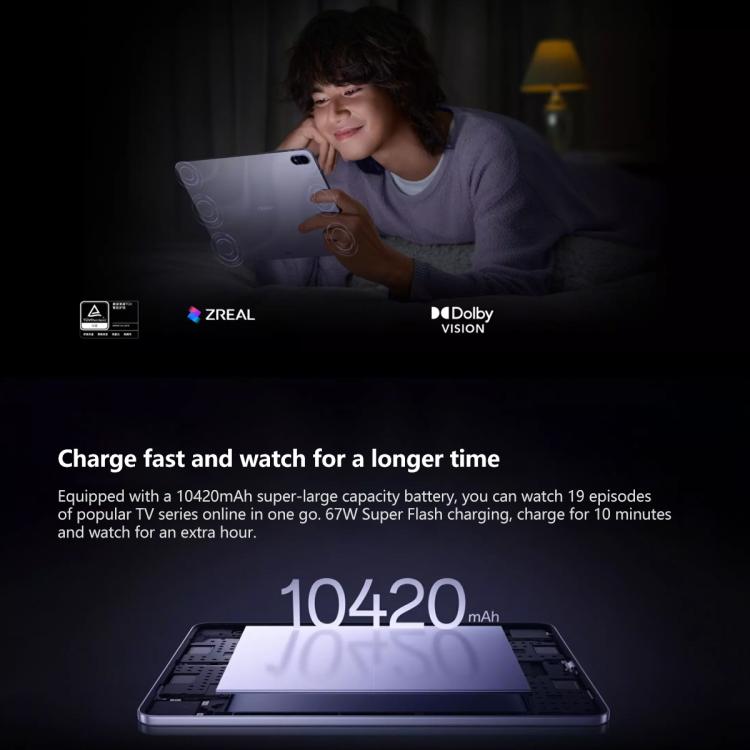 Máy tính bảng OPPO Pad 5 12.1 inch, 16GB+512GB, ColorOS 16.0 MediaTek Dimensity 9400+ Octa Core, 16GB+512GB