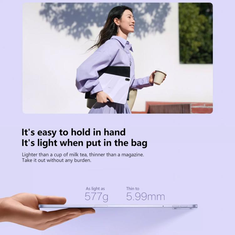 Máy tính bảng OPPO Pad 5 12.1 inch màn hình ánh sáng mềm, 12GB+256GB, ColorOS 16.0 MediaTek Dimensity 9400+ Octa Core, 12GB+256GB ánh sáng mềm