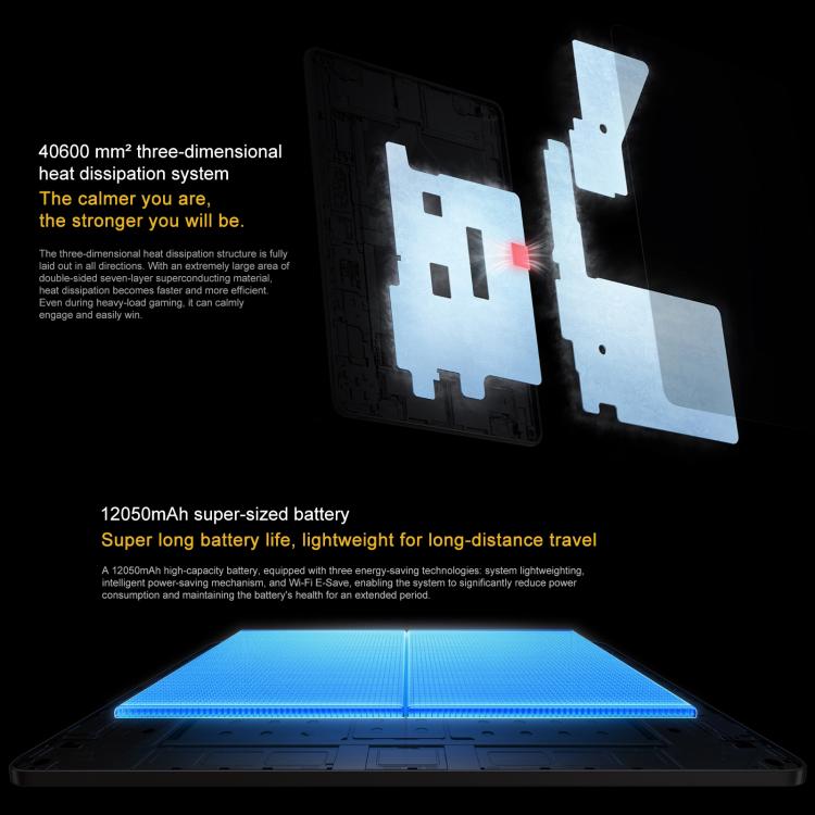 Máy tính bảng iQOO Pad5 Pro 13 inch, 12GB+512GB, OriginOS 5 MediaTek Dimensity 9400+ Octa Core, 12GB+512GB