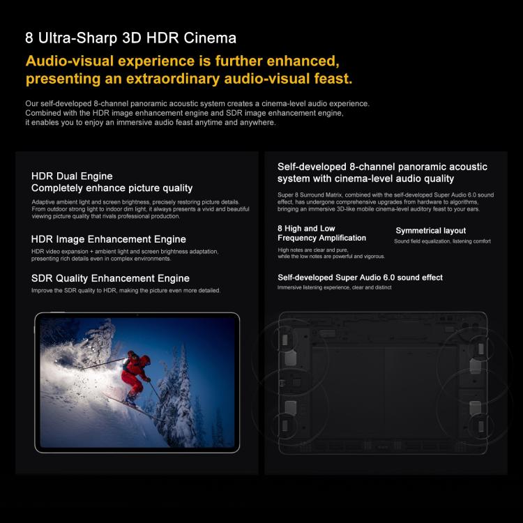 Máy tính bảng iQOO Pad5 Pro 13 inch, 12GB+512GB, OriginOS 5 MediaTek Dimensity 9400+ Octa Core, 12GB+512GB