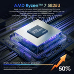GXMO G156 Laptop 15.6 inch, 16GB+512GB, Windows 11 AMD Ryzen 7 5825U Octa Core, Hỗ trợ mở khóa vân tay, Phích cắm US, 32GB+1TB