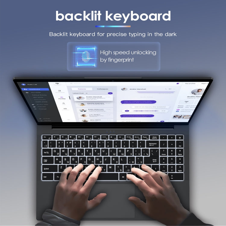 GXMO G156 Laptop 15.6 inch, 16GB+512GB, Windows 11 AMD Ryzen 7 5825U Octa Core, Hỗ trợ mở khóa vân tay, Phích cắm US, 32GB+1TB