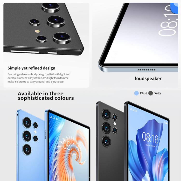 Máy tính bảng BDF H39 10.1 inch 4G LTE, 6GB+128GB, Android 10 MTK6750 Octa Core, Hỗ trợ 2 SIM, Phích cắm UK, 8GB+256GB, Phích cắm UK