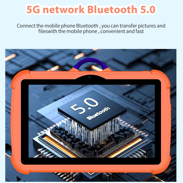 Máy tính bảng trẻ em BDF C8 7 inch WiFi, 1GB+16GB, Android 8.1 MTK6735 Octa Core CPU, Phích cắm US, 3GB+32GB