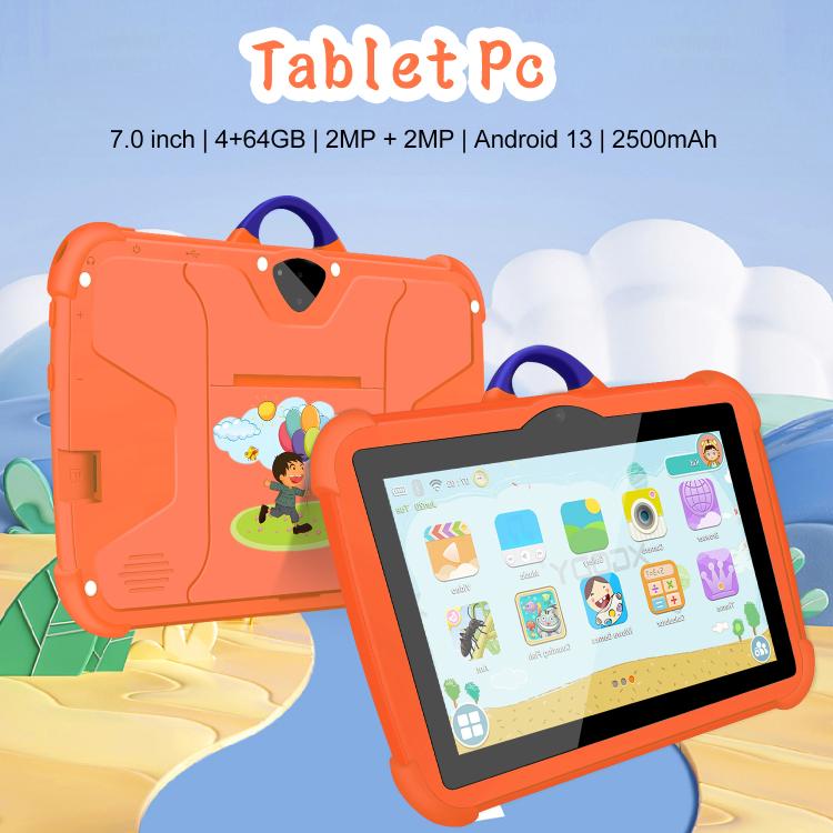 Máy tính bảng trẻ em BDF C8 7 inch WiFi, 2GB+32GB, Android 8.1 MTK6735 Octa Core CPU, Phích cắm US, 4GB+64GB
