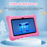 Máy tính bảng trẻ em BDF T7 7 inch WiFi có ốp silicone, 1GB+16GB, Android 8.1 MTK6735 Quad Core CPU, Phích cắm US, 3GB+32GB