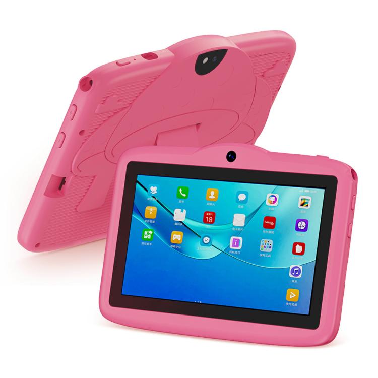 Máy tính bảng trẻ em WiFi 7 inch BDF với vỏ silicone hình nấm, 2GB+32GB, Android 8.1 MTK6735 CPU lõi tứ, phích cắm Mỹ, 4GB+64GB