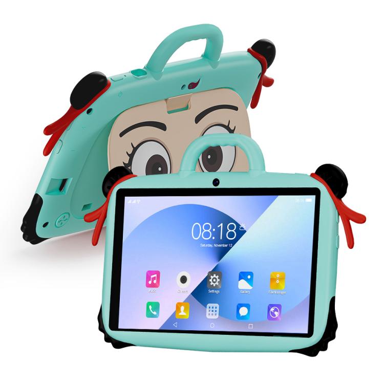 Máy tính bảng trẻ em WiFi 7 inch BDF với vỏ silicone Nezha, 1GB+16GB, Android 8.1 MTK6735 CPU lõi tứ, phích cắm Mỹ, 3GB+32GB