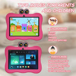 Máy tính bảng trẻ em WiFi 7 inch BDF với vỏ silicone hình cua, 2GB+32GB, Android 8.1 MTK6735 CPU lõi tứ, phích cắm Mỹ, 4GB+64GB