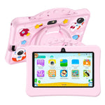 Máy tính bảng trẻ em WiFi 7 inch BDF với vỏ silicone phi hành gia di động, 1GB+16GB, Android 8.1 MTK6735 CPU lõi tứ, phích cắm Mỹ, 3GB+32GB