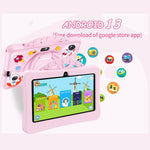 Máy tính bảng trẻ em WiFi 7 inch BDF với vỏ silicone phi hành gia di động, 1GB+16GB, Android 8.1 MTK6735 CPU lõi tứ, phích cắm Mỹ, 3GB+32GB