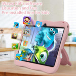 Máy tính bảng trẻ em WiFi 7 inch BDF với vỏ silicone phi hành gia, 1GB+16GB, Android 8.1 MTK6735 CPU lõi tứ, phích cắm Mỹ, 3GB+32GB