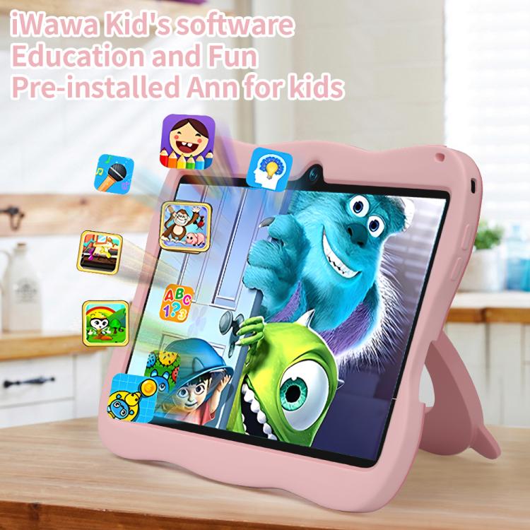 Máy tính bảng trẻ em WiFi 7 inch BDF với vỏ silicone phi hành gia, 1GB+16GB, Android 8.1 MTK6735 CPU lõi tứ, phích cắm Mỹ, 3GB+32GB
