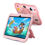 Máy tính bảng trẻ em WiFi 7 inch BDF với vỏ silicone phi hành gia, 2GB+32GB, Android 8.1 MTK6735 CPU lõi tứ, phích cắm Mỹ, 4GB+64GB