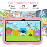 Máy tính bảng trẻ em WiFi 7 inch BDF với vỏ silicone phi hành gia, 2GB+32GB, Android 8.1 MTK6735 CPU lõi tứ, phích cắm Mỹ, 4GB+64GB