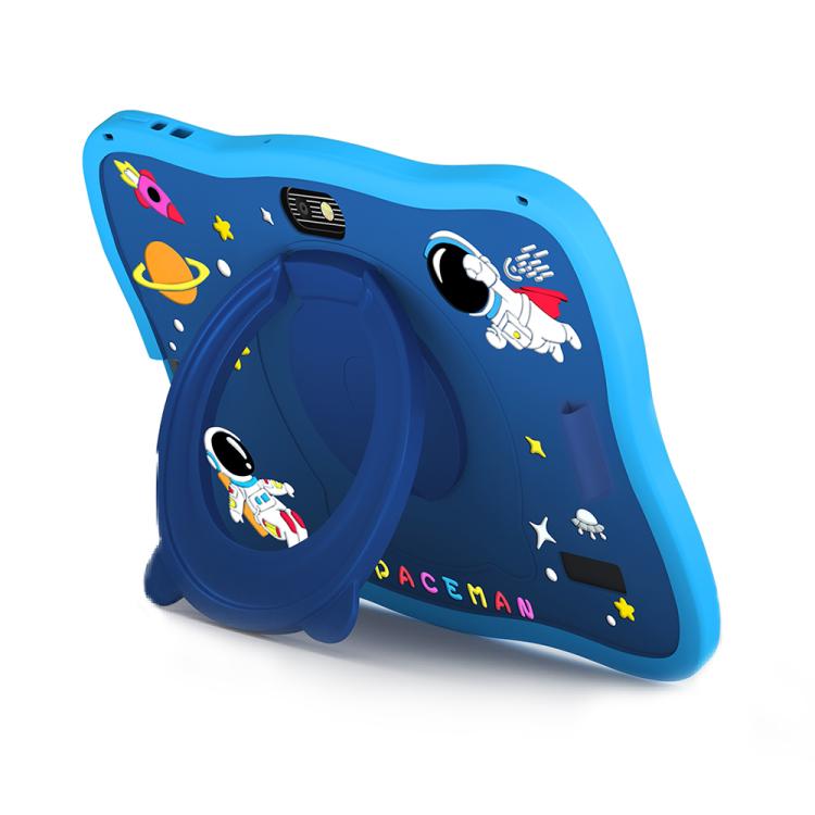 Máy tính bảng trẻ em WiFi 7 inch BDF với vỏ silicone phi hành gia, 2GB+32GB, Android 8.1 MTK6735 CPU lõi tứ, phích cắm Mỹ, 4GB+64GB