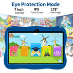 Máy tính bảng trẻ em WiFi 7 inch BDF với vỏ silicone phi hành gia, 2GB+32GB, Android 8.1 MTK6735 CPU lõi tứ, phích cắm Mỹ, 4GB+64GB