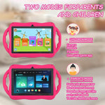 Máy tính bảng trẻ em WiFi 7 inch BDF với vỏ silicone hươu cao cổ, 2GB+32GB, Android 8.1 MTK6735 CPU lõi tứ, phích cắm Mỹ, 4GB+64GB