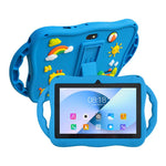 Máy tính bảng trẻ em WiFi 7 inch BDF với vỏ silicone hươu cao cổ, 2GB+32GB, Android 8.1 MTK6735 CPU lõi tứ, phích cắm Mỹ, 4GB+64GB