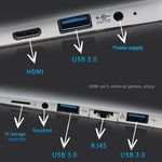 Laptop Yoga màn hình cảm ứng 11.6 inch, 6GB+256GB, Windows 11 Intel Celeron N4020 Dual Core, Phích cắm EU, 6GB+256GB