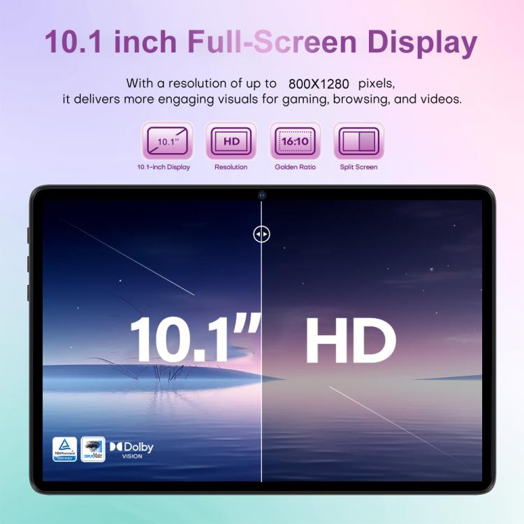 Pad 9 Ultra 10.1 inch 3G Phone Call Tablet PC, 2GB+32GB, Android 10 MTK6737 Quad Core, US Plug, US Plug