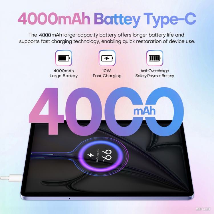 Bộ combo máy tính bảng Pad 8 Pro 10.1 inch 4G LTE, 4GB+32GB, Android 10 MT6755 Octa Core, kèm bàn phím / chuột / bao da, Phích cắm UK, Phích cắm UK