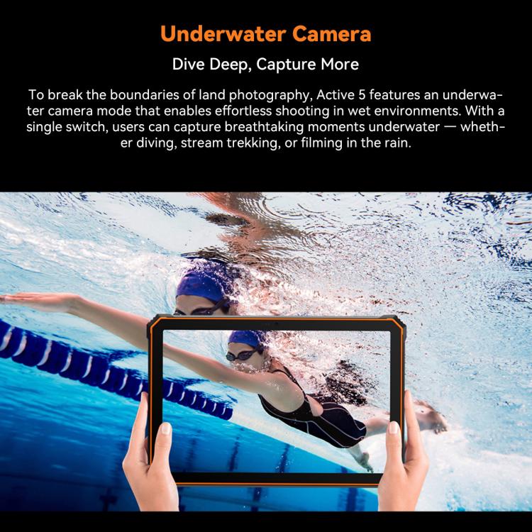 Máy tính bảng bền bỉ Blackview Active 5 4G, 8GB+128GB, 8.68 inch Android 14 Unisoc UMS9230E T615 tám nhân, phiên bản toàn cầu có Google Play, Active 5