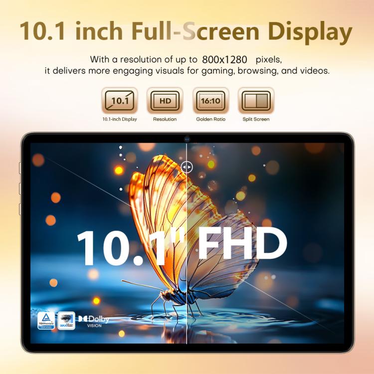Máy tính bảng gọi điện 3G Pad 8 Ultra 10.1 inch, 3GB+32GB, Android 10 MTK6755 Quad Core, Phích cắm US, Phích cắm US