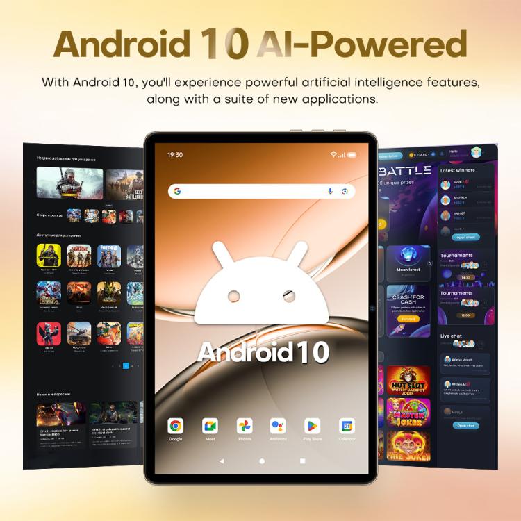 Máy tính bảng gọi điện 3G Pad 8 Ultra 10.1 inch, 3GB+32GB, Android 10 MTK6755 Quad Core, Phích cắm US, Phích cắm US