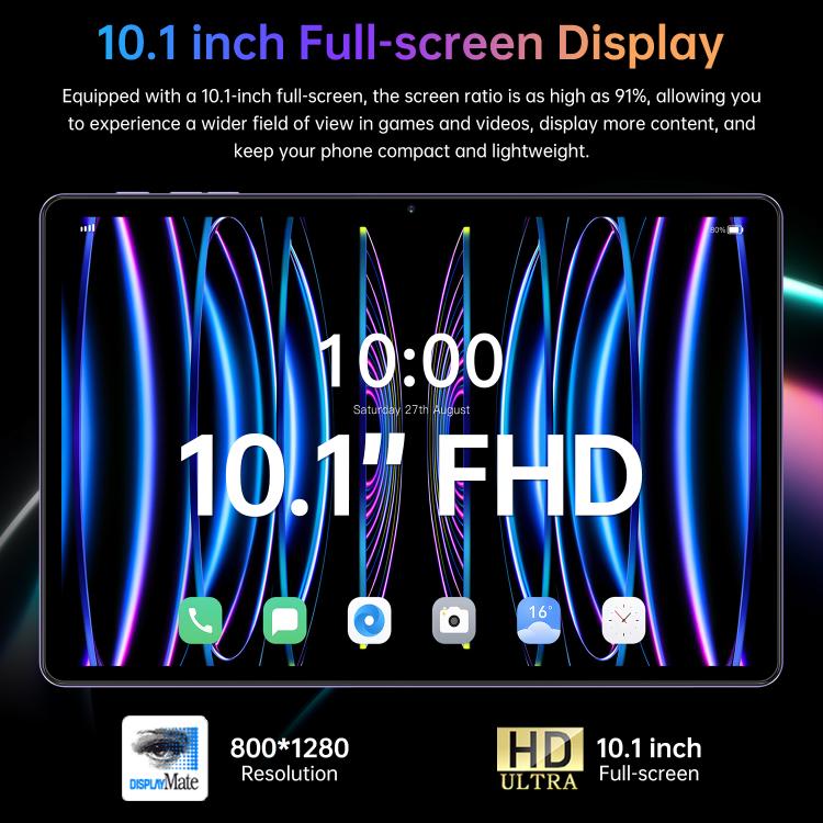 Pad 16 Pro 10.1 inch 4G LTE Tablet PC, 4GB+32GB, Android 10 MTK6755 Octa Core, AU Plug, AU Plug