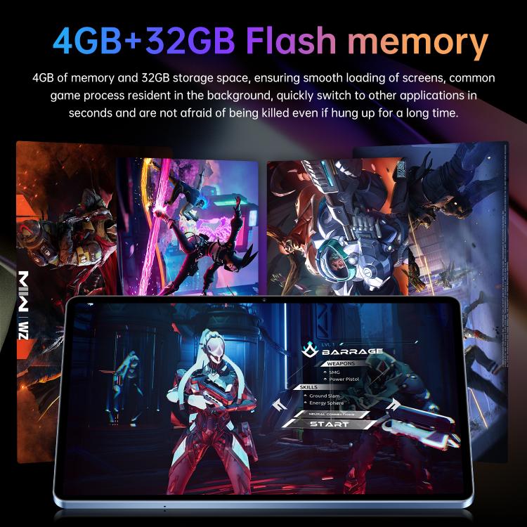 Pad 16 Pro 10.1 inch 4G LTE Tablet PC, 4GB+32GB, Android 10 MTK6755 Octa Core, AU Plug, AU Plug