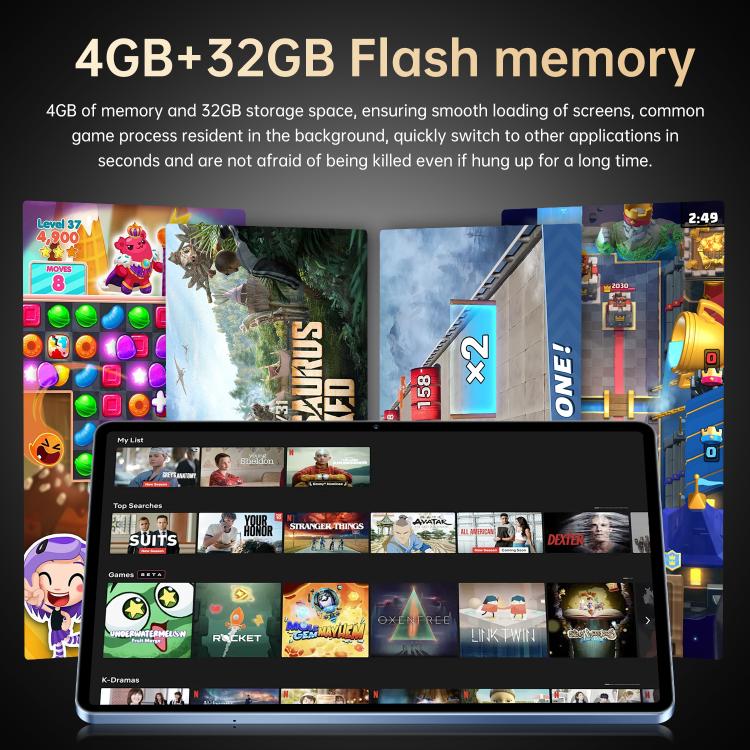 Máy tính bảng Pad 25 Ultra 10.1 inch 4G LTE, 4GB+32GB, Android 10 MTK6755 Octa Core, Cắm điện Anh, Cắm điện Anh