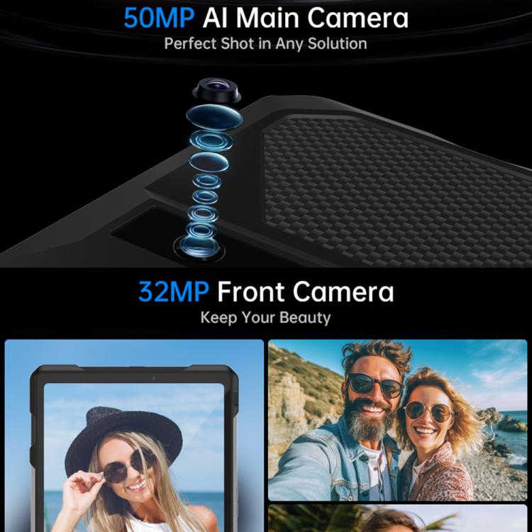 Máy tính bảng bền bỉ Unihertz 8849 Tank Pad E & máy chiếu, 12GB+512GB, màn hình 10.95 inch Android 14 MT6789 Octa Core mạng 4G, phích cắm EU, Tank Pad E mạng 4G