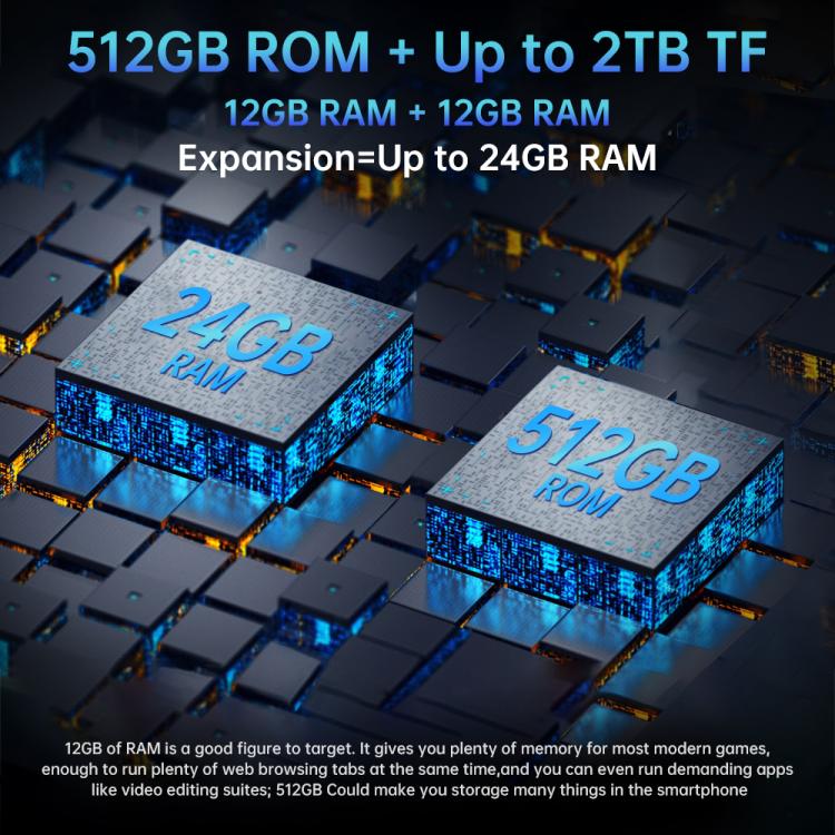 Máy tính bảng bền bỉ Unihertz 8849 Tank Pad E & máy chiếu, 12GB+512GB, màn hình 10.95 inch Android 14 MT6789 Octa Core mạng 4G, phích cắm EU, Tank Pad E mạng 4G