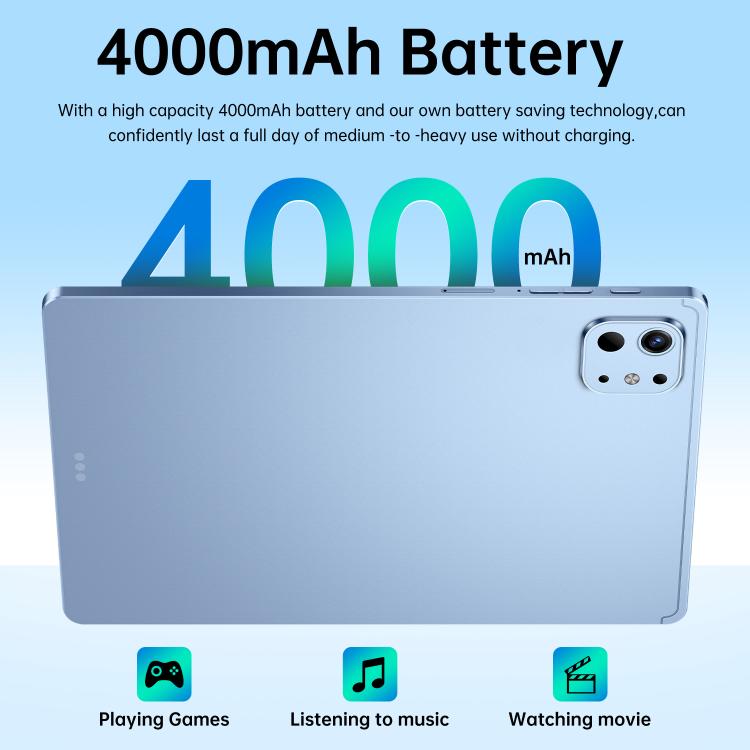 Máy tính bảng Pro 13 10.1 inch 4G LTE, 4GB+32GB, Android 10 MTK6755 tám nhân, phích cắm US, phích cắm US