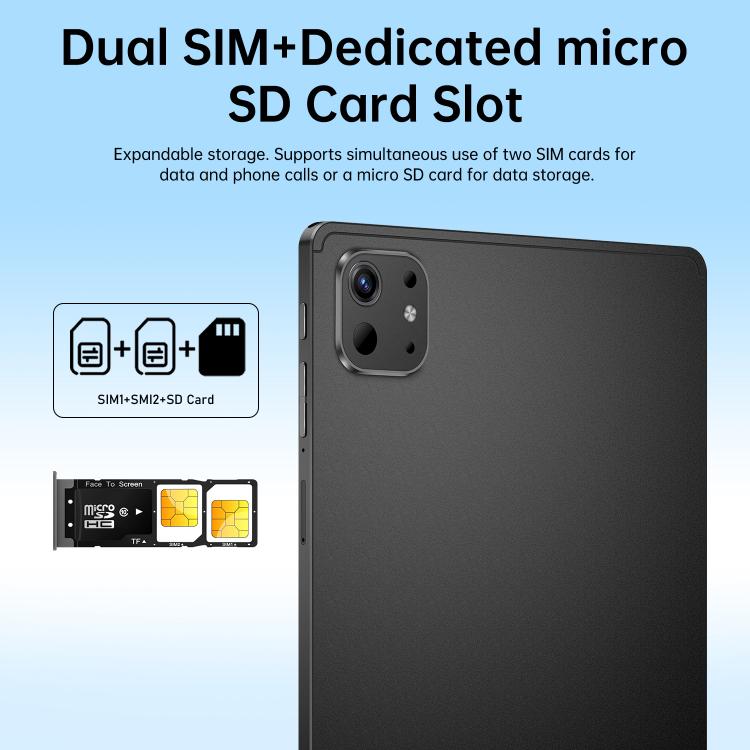 Máy tính bảng Pro 13 10.1 inch 4G LTE, 4GB+32GB, Android 10 MTK6755 tám nhân, phích cắm AU, phích cắm AU