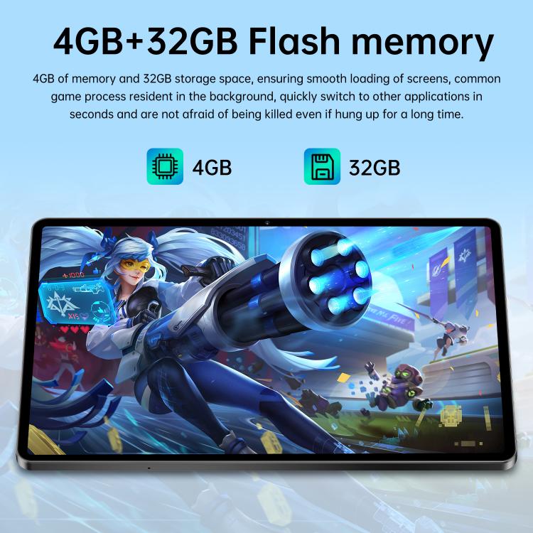 Máy tính bảng Pro 13 10.1 inch 4G LTE, 4GB+32GB, Android 10 MTK6755 tám nhân, phích cắm UK, phích cắm UK