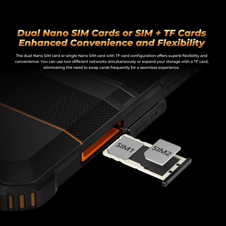 Máy tính bảng bền OUKITEL RT3 Pro mạng 4G IP68/IP69K, 4GB+128GB, 8.0 inch Android 14 MediaTek G81 tám nhân, hỗ trợ SIM kép, phích cắm EU, RT3 Pro 4GB+128GB
