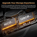 Máy tính bảng bền OUKITEL RT3 Pro mạng 4G IP68/IP69K, 4GB+128GB, 8.0 inch Android 14 MediaTek G81 tám nhân, hỗ trợ SIM kép, phích cắm EU, RT3 Pro 4GB+128GB