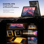 Máy tính bảng bền OUKITEL RT9 mạng 4G IP68/IP69K, 6GB+256GB, 11 inch Android 14 Unisoc T606 tám nhân, hỗ trợ SIM kép, phích cắm EU, RT9 6GB+256GB