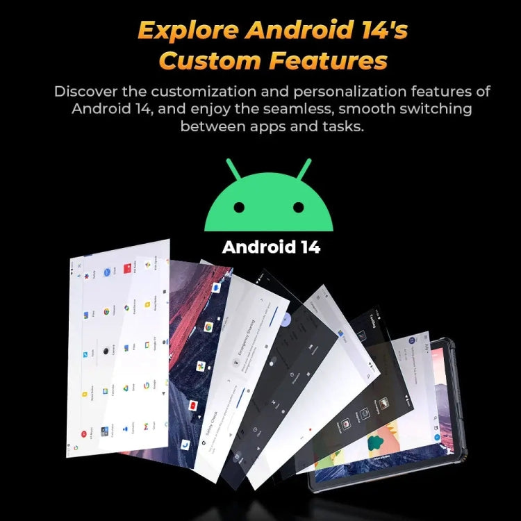Máy tính bảng bền OUKITEL RT9 mạng 4G IP68/IP69K, 6GB+256GB, 11 inch Android 14 Unisoc T606 tám nhân, hỗ trợ SIM kép, phích cắm EU, RT9 6GB+256GB