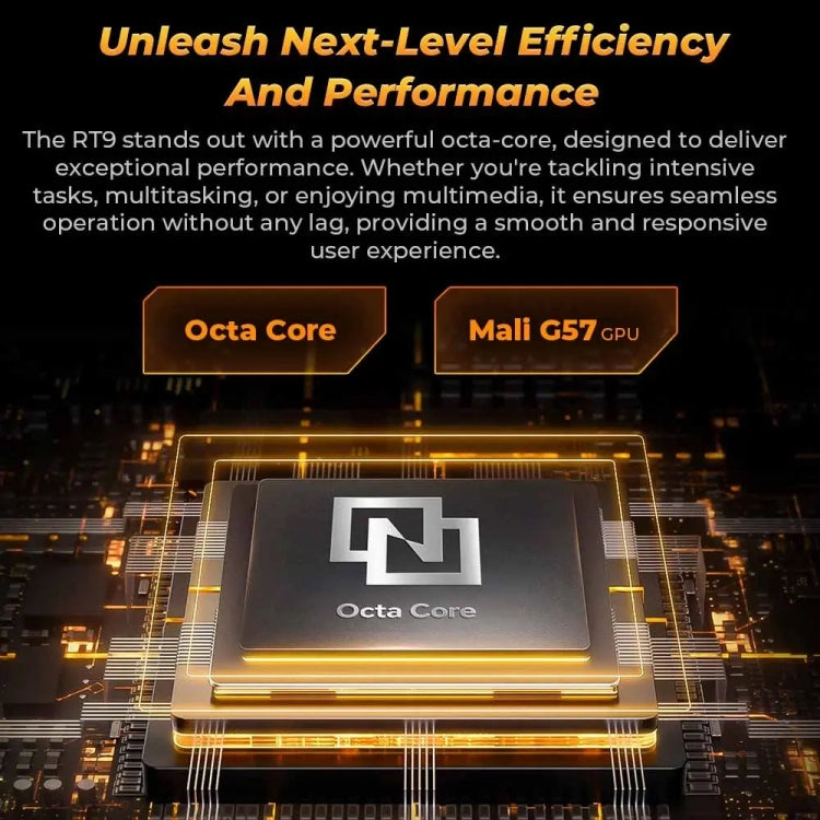 Máy tính bảng bền OUKITEL RT9 mạng 4G IP68/IP69K, 6GB+256GB, 11 inch Android 14 Unisoc T606 tám nhân, hỗ trợ SIM kép, phích cắm EU, RT9 6GB+256GB