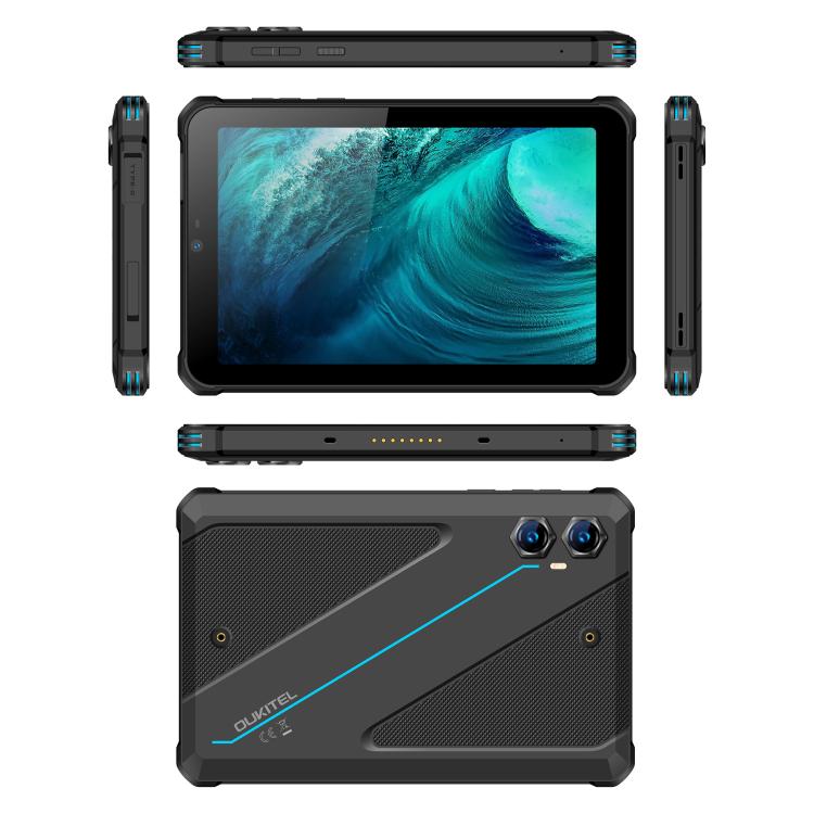 Máy tính bảng bền bỉ OUKITEL RT3 Plus mạng 4G IP68/IP69K, 4GB+128GB, màn hình 8.0 inch Android 15 MediaTek G81 tám nhân, hỗ trợ 2 SIM, cắm EU, RT3 Plus 4GB+128GB