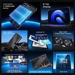 Máy tính bảng bền bỉ OUKITEL RT3 Plus mạng 4G IP68/IP69K, 4GB+128GB, màn hình 8.0 inch Android 15 MediaTek G81 tám nhân, hỗ trợ 2 SIM, cắm EU, RT3 Plus 4GB+128GB