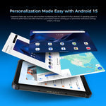 Máy tính bảng bền bỉ OUKITEL RT3 Plus mạng 4G IP68/IP69K, 4GB+128GB, màn hình 8.0 inch Android 15 MediaTek G81 tám nhân, hỗ trợ 2 SIM, cắm EU, RT3 Plus 4GB+128GB