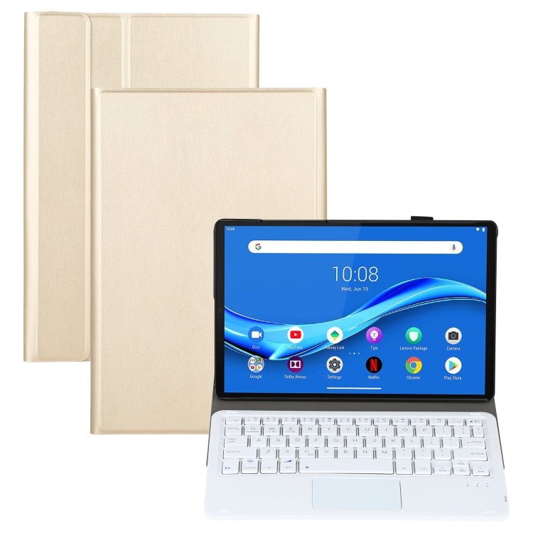 AM10-A Detachable Bluetooth Backlight Keyboard Ultrathin Horizontal Flip Leather Tablet Case with Touchpad & Holder for Lenovo M10 Plus 10.3 inch X606F, For Lenovo M10 Plus